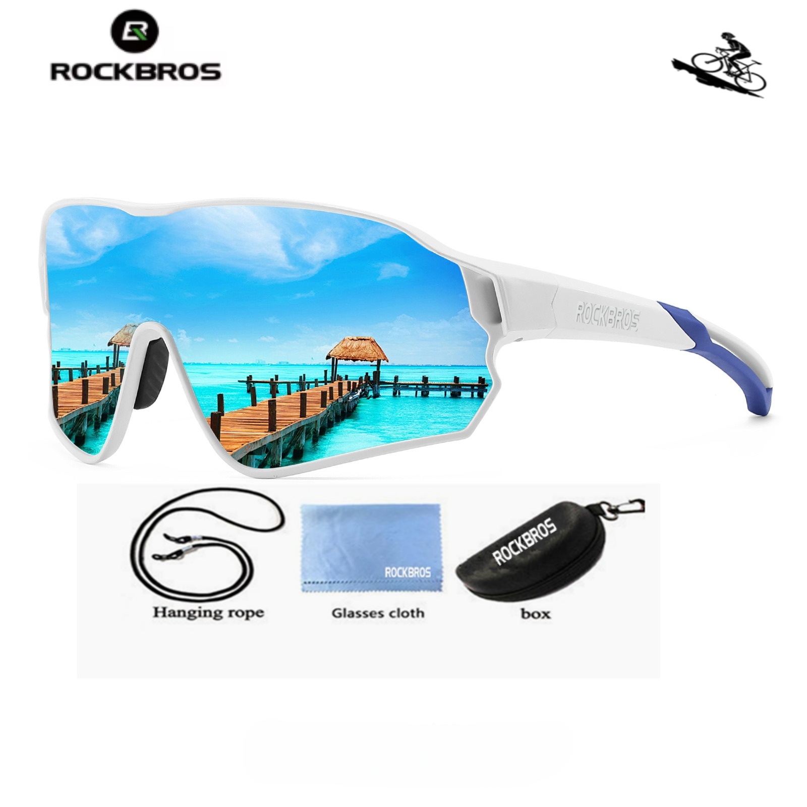 Mountain Biking Sunglasses - Okulary rowerowe polaryzacyjne ROCKBROS, okulary przeciwsłoneczne