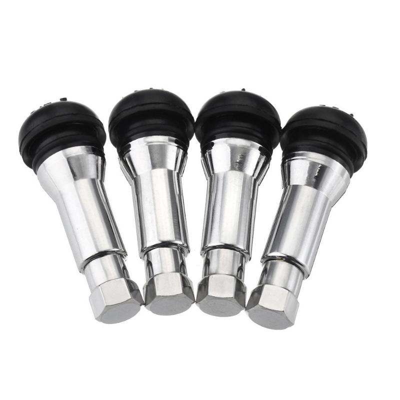 Tubeless Valve Core - 4 sztuk/zestaw TR414 chrom Aluminium opony