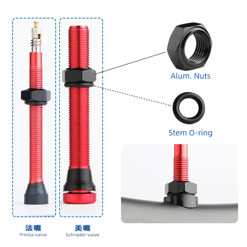 Części dysz zaworów rowerowych – Tubeless Valve Core recenzja i cena