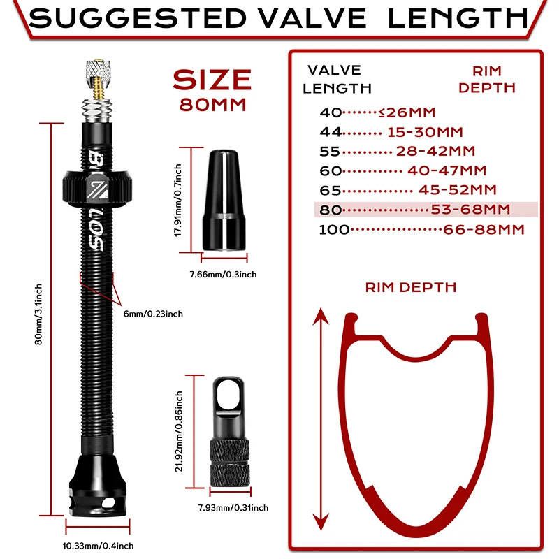 Zawory bezdętkowe BUCKLOS do r – Tubeless Valve Core recenzja i cena
