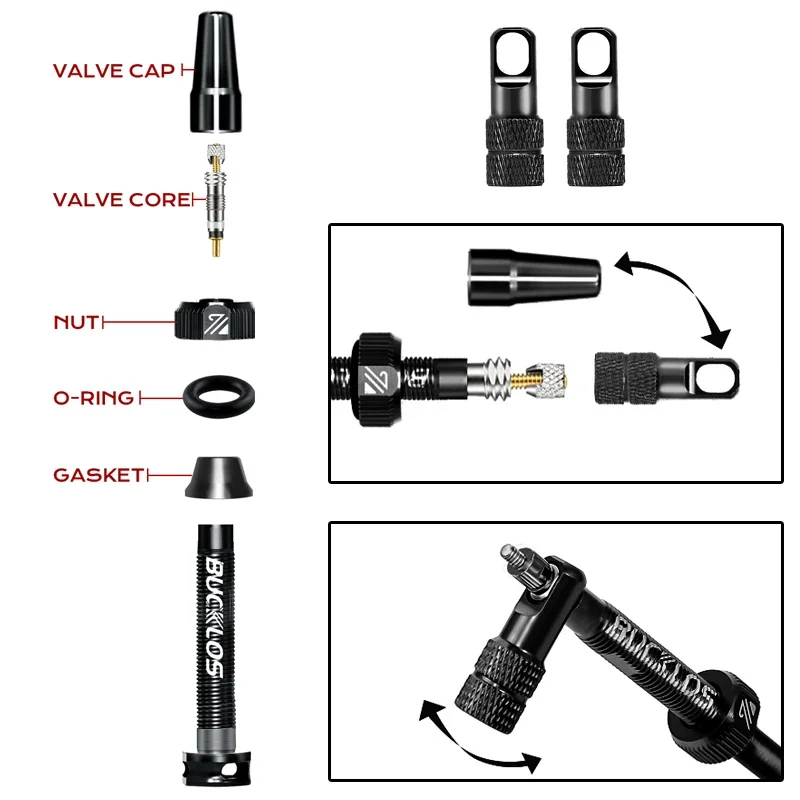Zawory bezdętkowe BUCKLOS do r – Tubeless Valve Core recenzja i cena