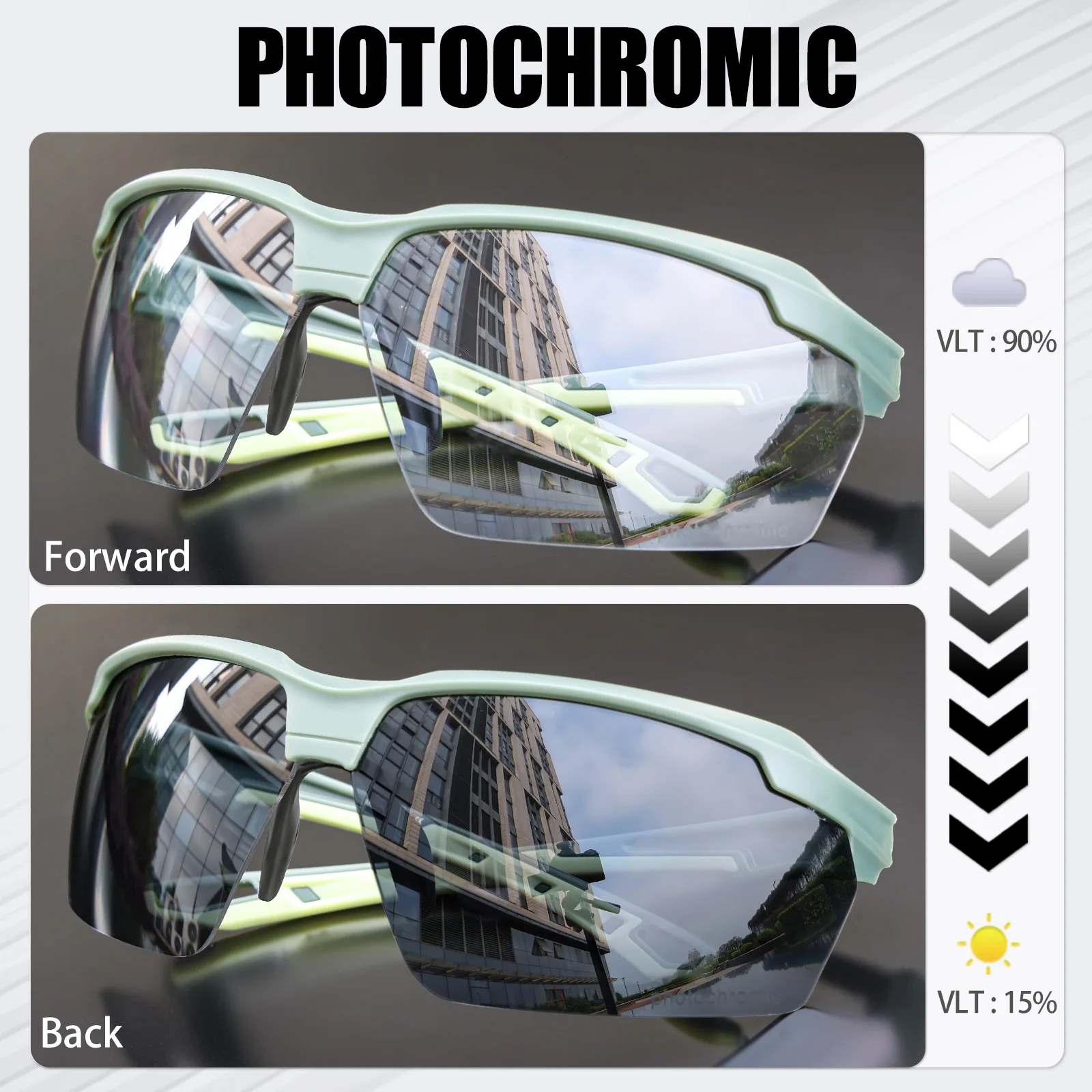Okulary rowerowe fotochromowe  – Mountain Biking Sunglasses recenzja i cena